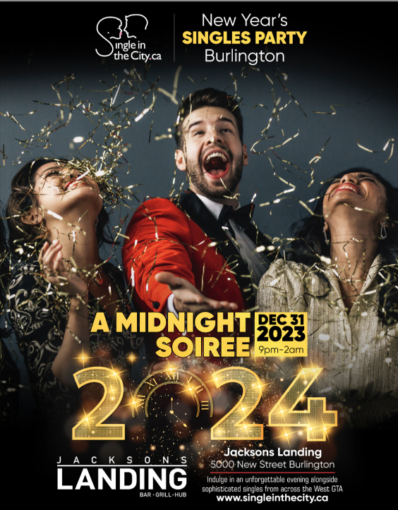 Burlington Singles New Year’s Party: A Midnight Soiree (28+)